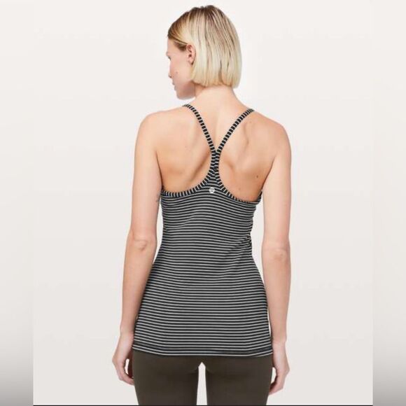 Lululemon Power Y Tank *Luon Black & White - Picture 1 of 7